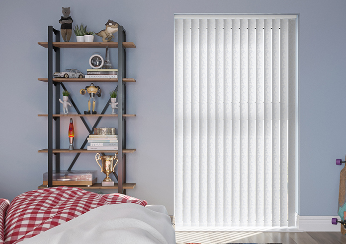 Jasmine (Blackout), Lily White - Vertical Blind - Image 3